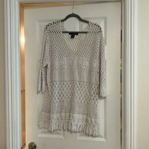 Crochet topper. Worn once